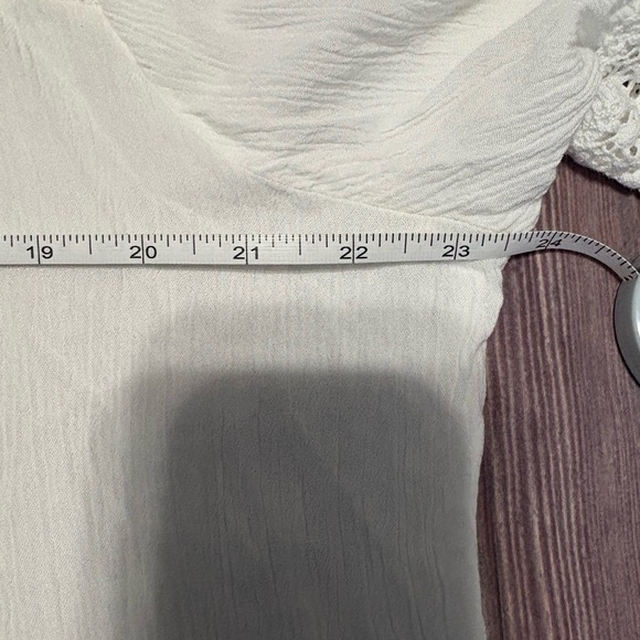 Maurices White Ruffled Bib Collar Blouse - Picture 5 of 5